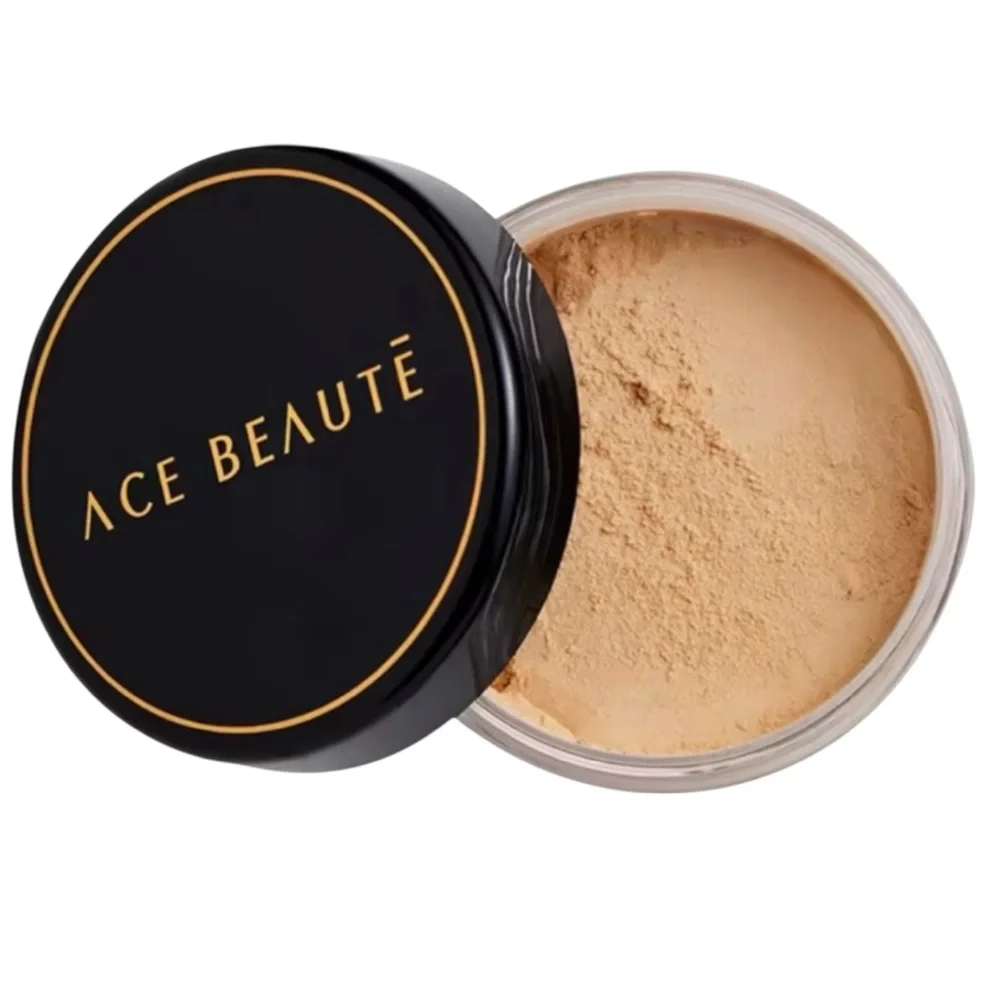 Ace Beaute Effortless Radiance Loose Setting Powder in Medium, FULL SIZE, NEW